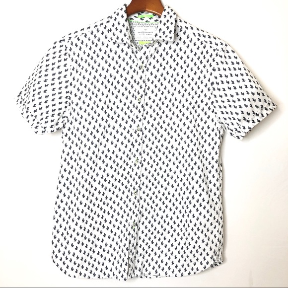 denim and flower cactus shirt